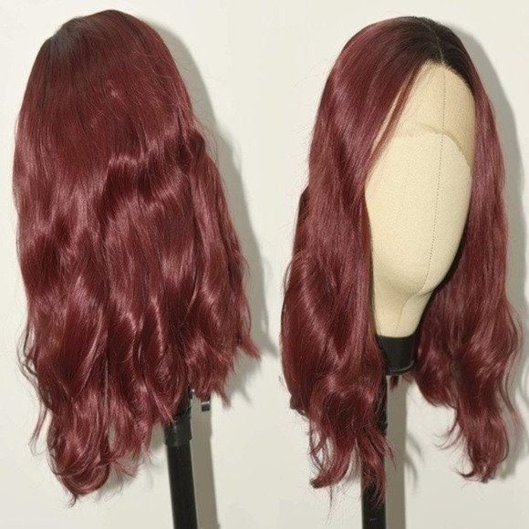 Red Wigs Lace Front Wig Burgundy Wigs - Picture 1 of 5